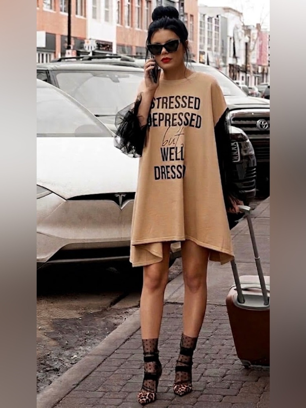 Original Kate Hewko Tulle Sleeve Oversized Dress ✨ NWT